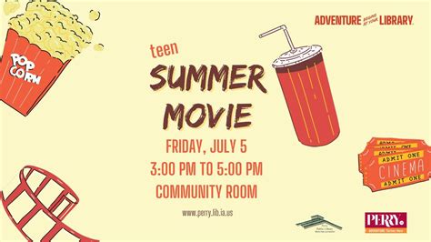 Teen Summer Movie , 1101 Willis Ave, Perry, IA, United States, Iowa ...