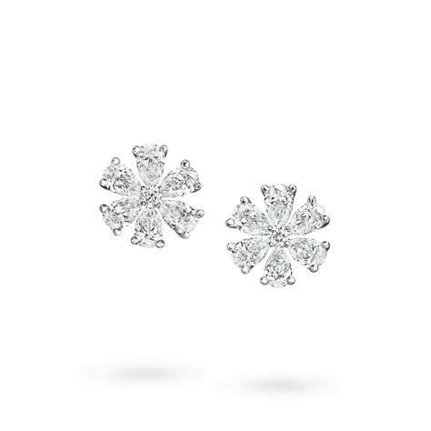 Boucles d'oreilles Forget-Me-Not en diamant | Harry Winston
