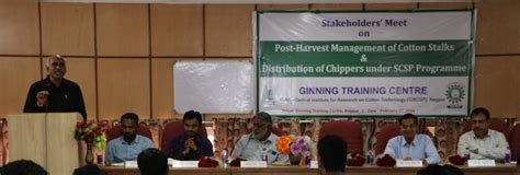 ICAR-CIRCOT Organizes Stakeholders Meet on Post-harvest Management of ...