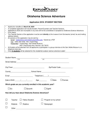Fillable Online samnoblemuseum ou Oklahoma Science Adventure - Sam ...