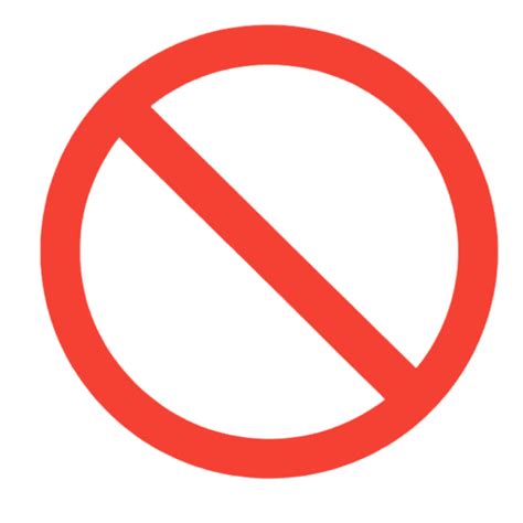 No Sign Transparent PNGs for Free Download