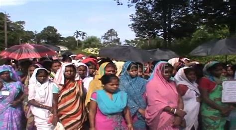 Assam: Tea workers stage protests demanding hike in wages - assam tea ...