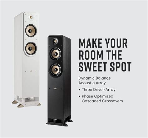 Polk Audio Signature Elite ES50 Floor-standing Speaker - White, (Each)