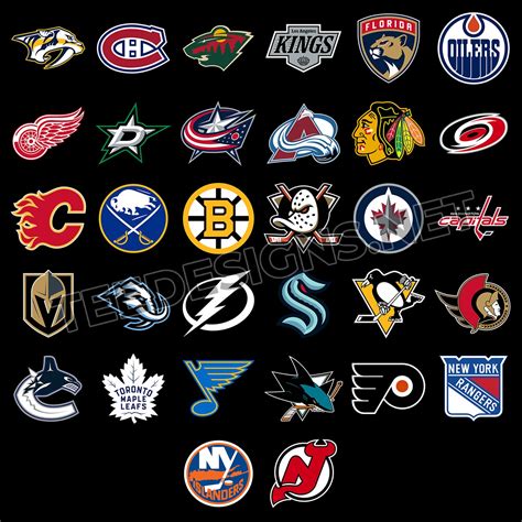 32 NHL Team Logos PNG – Tee Designs