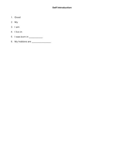 Image result for Basic Self Intro