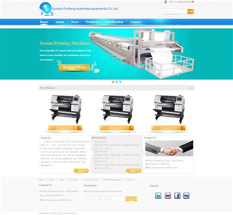 印刷机械企业外文网站|网页|企业官网|王小亿 - 原创作品 - 站酷 (ZCOOL)