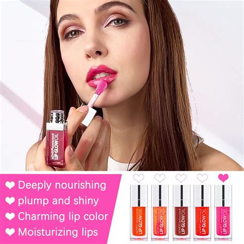 Buy Plumping Lip Oil,Long Lasting Hydrating Lip Gloss Tint Lip Balm ...