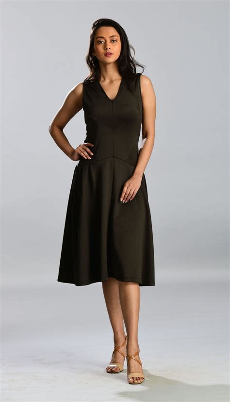 Olive Scuba Dress – WomanLikeU