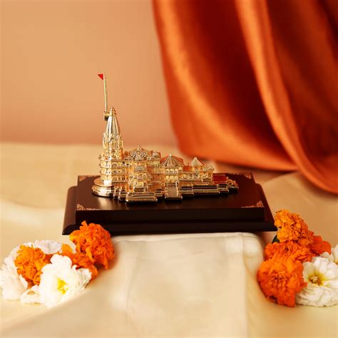 Shri Ram Mandir 3D Model 24K Gold Plated 3D Model Janmabhoomi Temple R ...