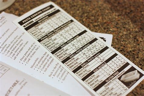 Fasta Pasta Timing Guide 的图像结果