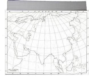 Flipkart.com | CRAFTWAFT OUTLINE PHYSICAL MAP OF ASIA BLANK A4 67 gsm ...