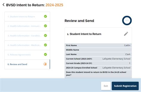 Intent to Return - Boulder Valley School District
