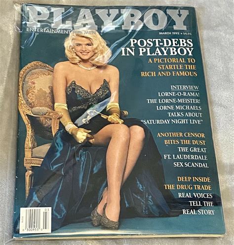 Playboy Magazine March 1992 Anna Nicole Smith Values - MAVIN