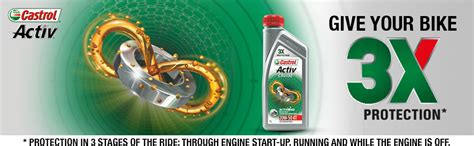 Castrol Activ CRUISE 20W-50 4T Synthetic Engine Oil for Bajaj Bikes 1L ...