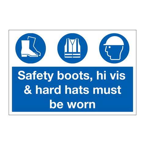 Hard Hat Required Signage Hard Hat Area Safety Helmets Must Be Worn