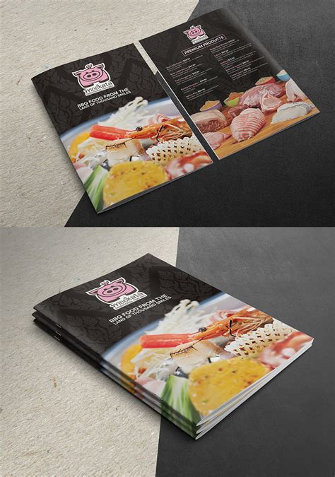 Mookata traditional Thai BBQ menu on Behance