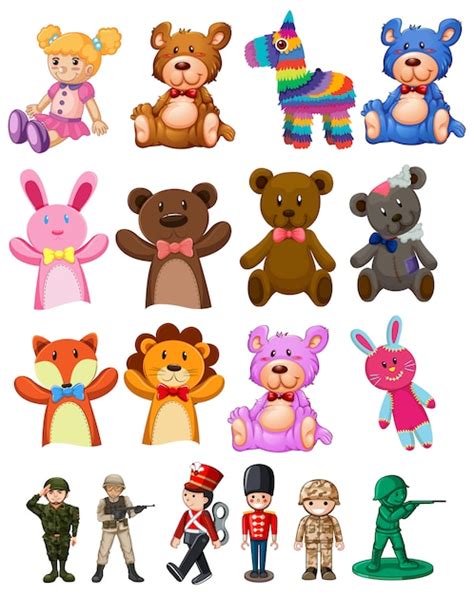 Set van kinderen speelgoed | Gratis Vector