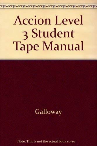 Buy Accion Level 3 Student Tape Manual Book Online at Low Prices in ...