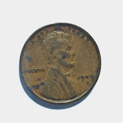 1909 VDB Lincoln Head Wheat Cent*Only Year of Issue | Property Room