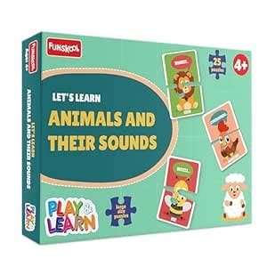 Buy Funskool - Play & Learn Let S Learn Animals & Their Sounds ...