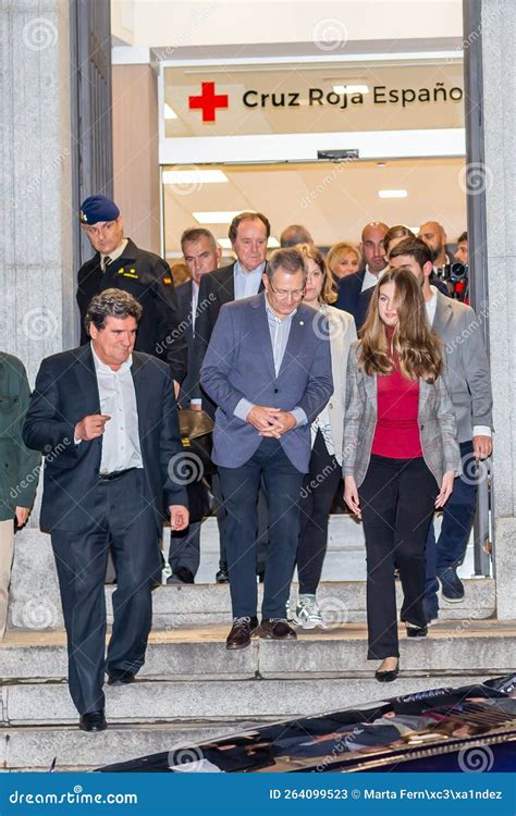 Madrid, Spain- December 15, 2022: the Princess of Asturias Visits the Headquarters of the Red ...