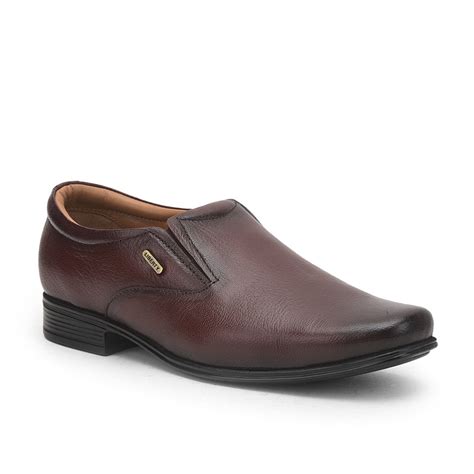 Buy Fortune (Brown) Formal Slip on Shoes For Men UVL-306 By Liberty