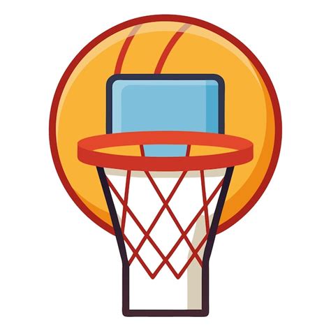 Cartoon Basketball Hoop Vector Image 的图像结果