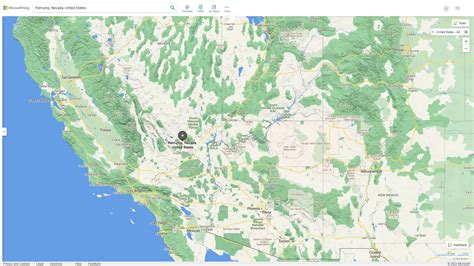 Pahrump Nevada Map - United States