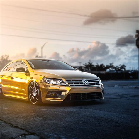 Download wallpaper 3415x3415 volkswagen, passat, cc, golden, mist ipad ...