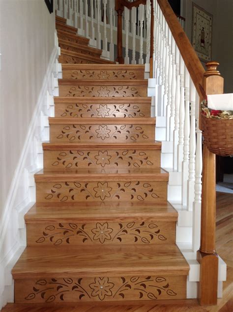 Decorative Risers + Tread Covers! Provincial Leaf Dramatic....gorgeous ...