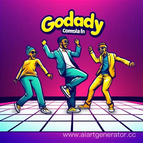ENS vs GoDaddy Digital DanceOff for enseth Domain Dominance | AI Art Generator