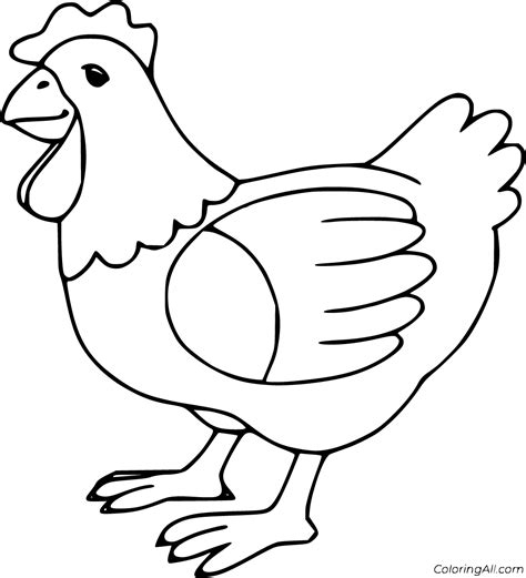 Chicken Coloring Pages (26 Free Printables) - ColoringAll