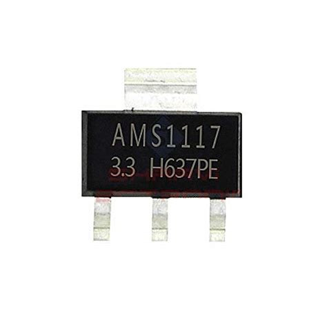 Generic AMS1117 3.3V Voltage Regulator IC (SMD SOT-223 Package) - Pack ...