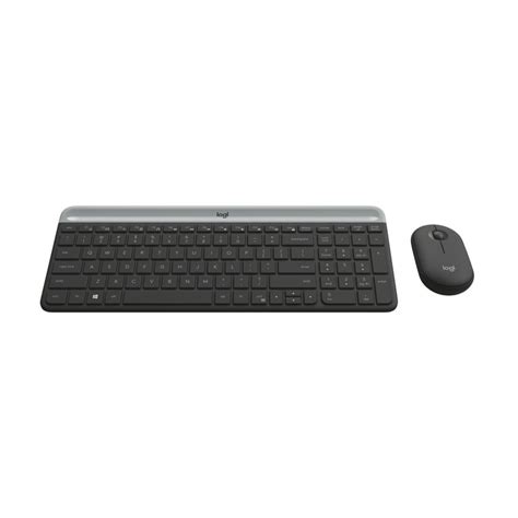 Logitech Slim Wireless Keyboard and Mouse Combo (Graphite) $27
