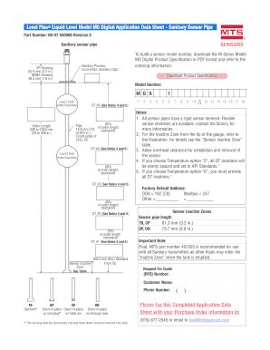 Fillable Online Level Plus Liquid Level Model MG Digital Application ...