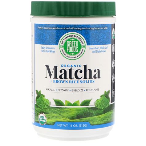 Green Foods, Ceremonial Grade Matcha Green Tea Energy Blend, 11 oz (312 ...
