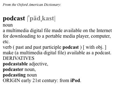 Image result for Podcast Definition