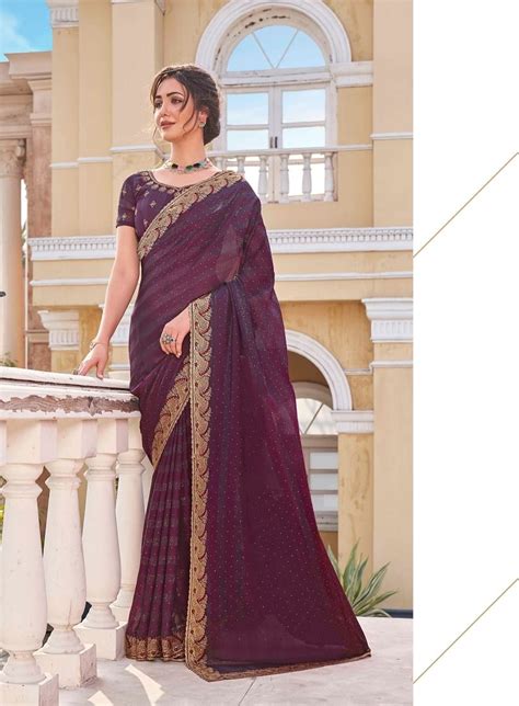 Kalista Mausam Silk Heavy Border Work Designer Saree Collection