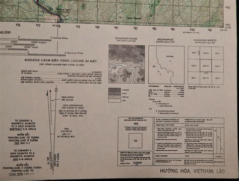 MAP – VIETNAM WAR – KHE SANH – HILL 881 South – LANG VEI – Original ...