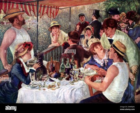 Pierre-Auguste Renoir's "Luncheon of the Boating Party" (circa 1880 ...