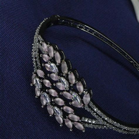 Tiara AD bracelet with Pink emerald Stones – Indusgems