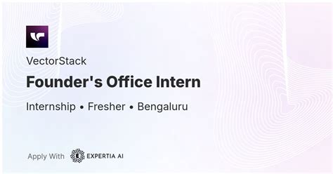 Founder's Office Intern Job | Bengaluru | Fresher