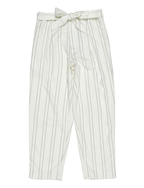 Buy Pure Viscose Stripes Regular Fit Trouser at Marks & Spencer