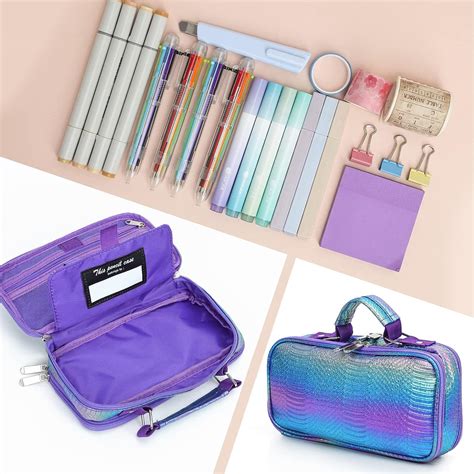 Buy EOOUT Big Capacity Pencil Case Large Storage Mermaid School Office ...