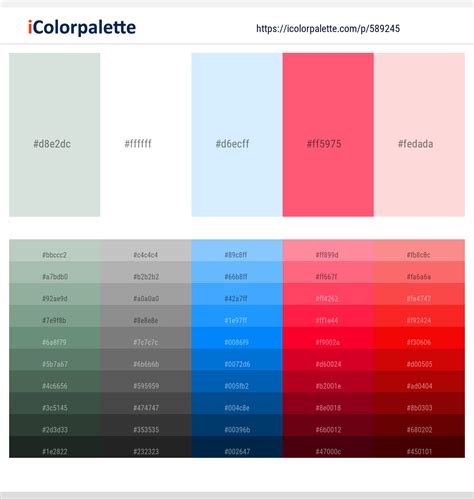 1 Latest Color Schemes with Alice Blue And Misty Rose Color tone ...