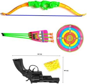 Dynamic Retail Global Gun Toys for Boys With Bullets, Archery Bow ...