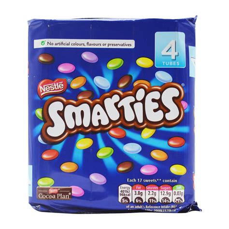 Nestle Smarties 4 Tube Pack Pouch, 152 g: Amazon.in: Grocery & Gourmet ...