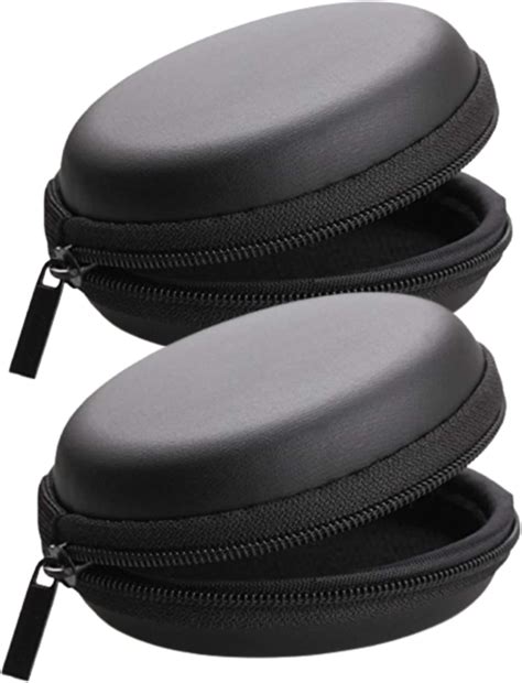 SKYCELL Earphone Case Pouch for Wired Earphone Black Pack of 2 : Amazon ...