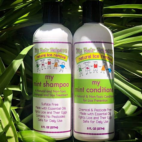 Peppermint Lice Prevention Shampoo & Conditioner for Kids - Kills Lice ...