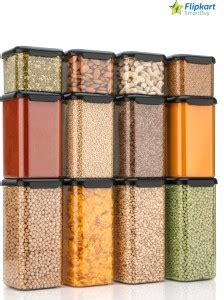 Flipkart SmartBuy Plastic Grocery Container - 500 ml, 1100 ml, 1500 ml ...